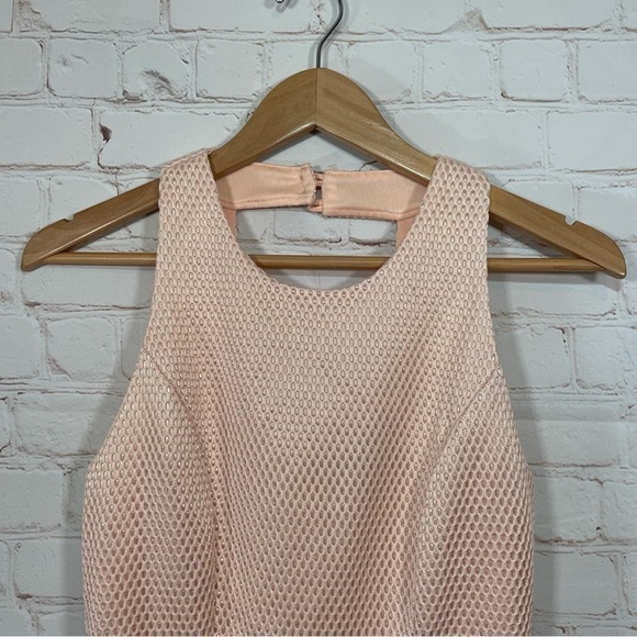 Crystal Doll Dress Womens Size Small Pink Eyelet Fit & Flare Casual Textured - Picture 3 of 13